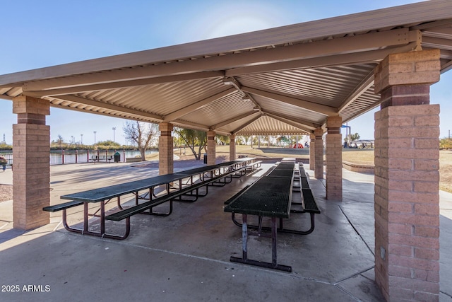 view of home's community with a gazebo