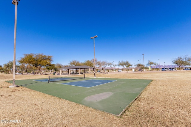 exterior space with a gazebo