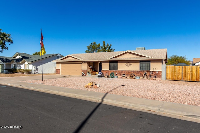 ranch-style house with a garage