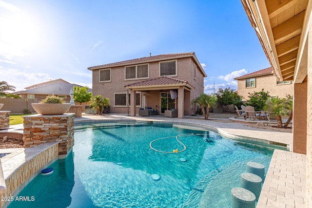 1179 E Regent Dr, Gilbert, AZ 85298 - view of swimming pool featuring a patio area and a fenced backyard