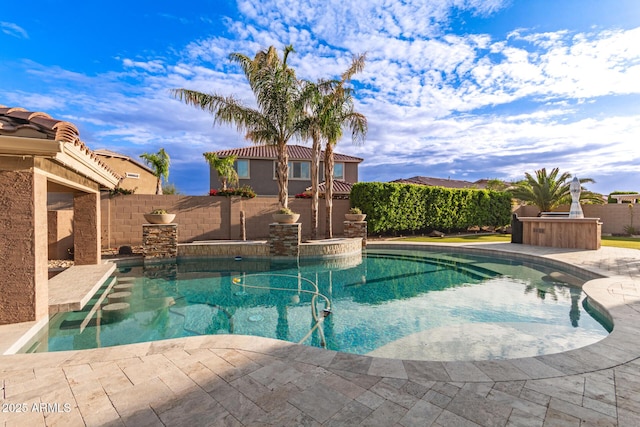 1179 E Regent Dr, Gilbert, AZ 85298 - view of swimming pool featuring a fenced backyard