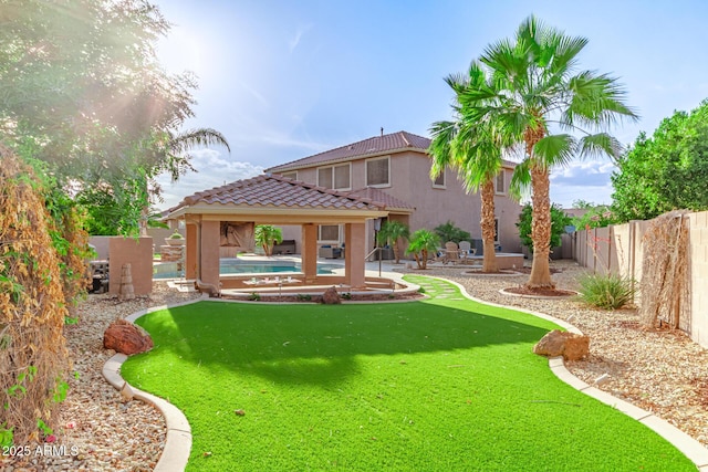 1179 E Regent Dr, Gilbert, AZ 85298 - view of yard with a gazebo and a patio