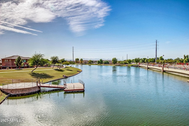 1179 E Regent Dr, Gilbert, AZ 85298 - water view featuring a floating dock