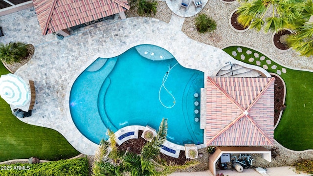 1179 E Regent Dr, Gilbert, AZ 85298 - aerial view of a pool area