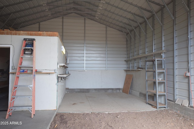 view of storage area