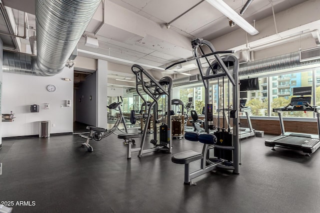 1 E Lexington Ave Unit 1108, Phoenix, AZ 85012 - exercise room featuring plenty of natural light