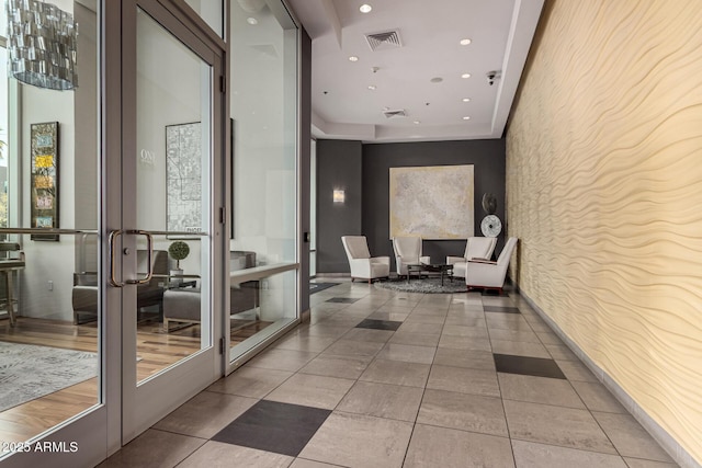 1 E Lexington Ave Unit 1108, Phoenix, AZ 85012 - lobby featuring wallpapered walls, recessed lighting, and a security system