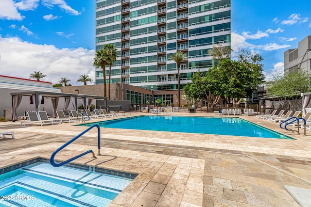 1 E Lexington Ave Unit 1108, Phoenix, AZ 85012 - community pool featuring a patio