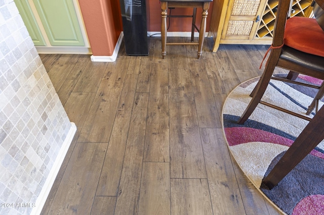 interior details featuring hardwood / wood-style flooring