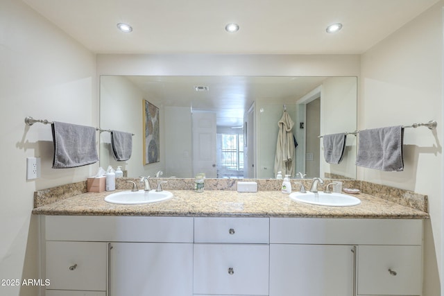 bathroom with vanity