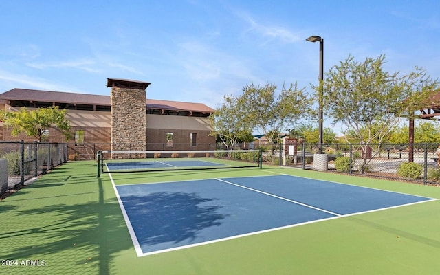 view of tennis court