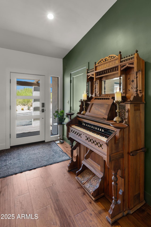 8049 E Serene St, Carefree, AZ 85377 - foyer featuring wood finished floors and recessed lighting