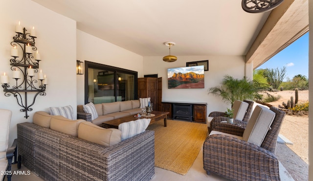 8049 E Serene St, Carefree, AZ 85377 - living room with lofted ceiling