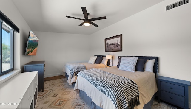 8049 E Serene St, Carefree, AZ 85377 - bedroom featuring multiple windows and ceiling fan