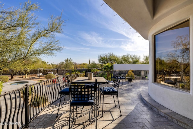 view of patio / terrace featuring outdoor dining space