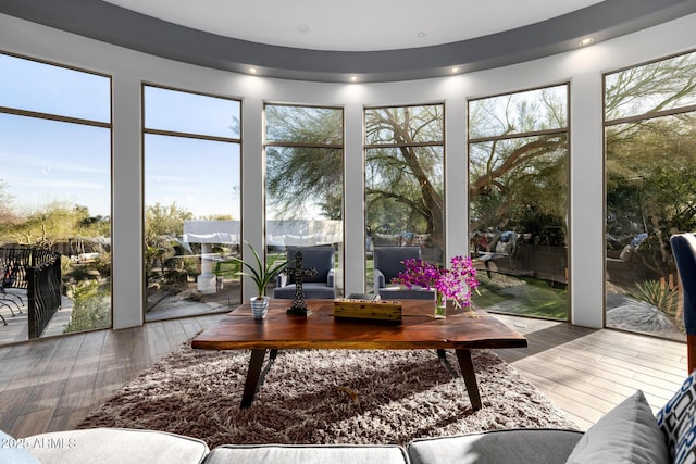 view of sunroom / solarium