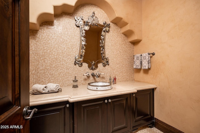 bathroom with vanity