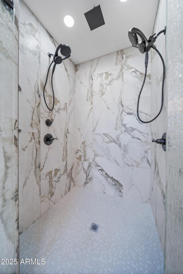 115 Ironwood Pl, Wickenburg, AZ 85390 - full bathroom with recessed lighting and a marble finish shower