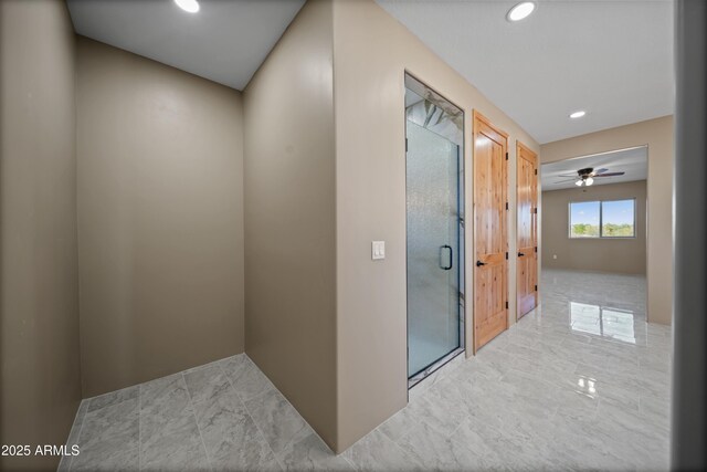 115 Ironwood Pl, Wickenburg, AZ 85390 - corridor featuring marble finish floor and recessed lighting