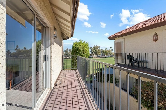 view of balcony