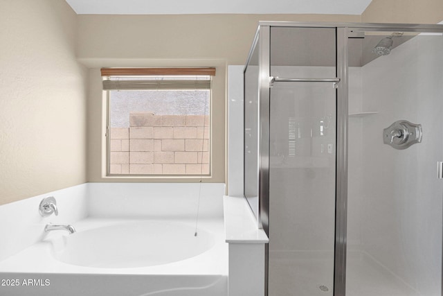 2620 E Rustling Oaks Ln, Phoenix, AZ 85024 - full bathroom featuring a shower stall and a garden tub