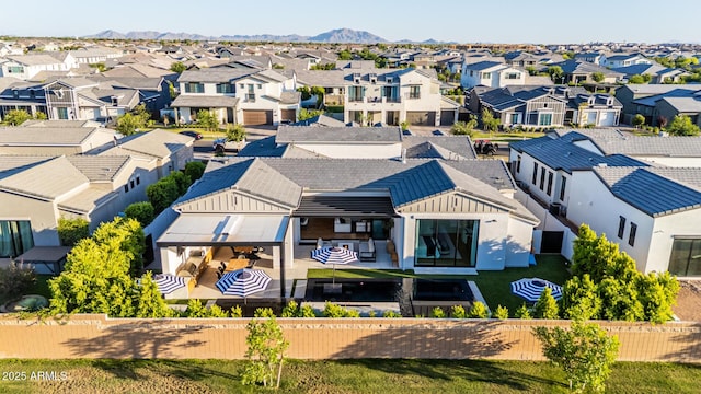 3684 E Boot Track Trl, Gilbert, AZ 85296 - aerial view of residential area featuring a mountainous background