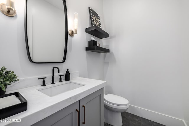 3684 E Boot Track Trl, Gilbert, AZ 85296 - half bathroom featuring toilet and vanity