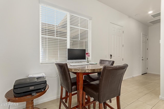 10502 W Bronco Trl, Peoria, AZ 85383 - office area with baseboards and light tile patterned flooring