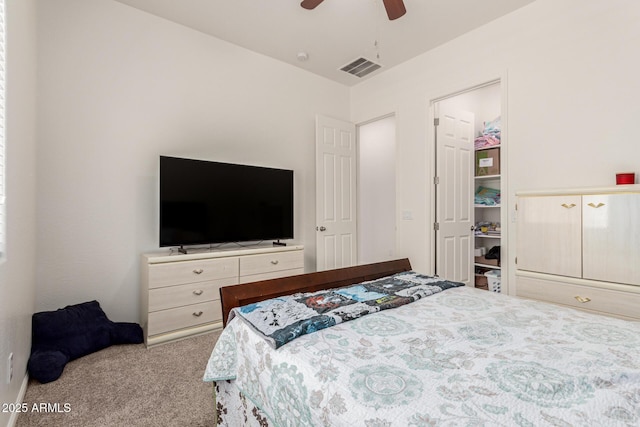 10502 W Bronco Trl, Peoria, AZ 85383 - carpeted bedroom featuring ceiling fan