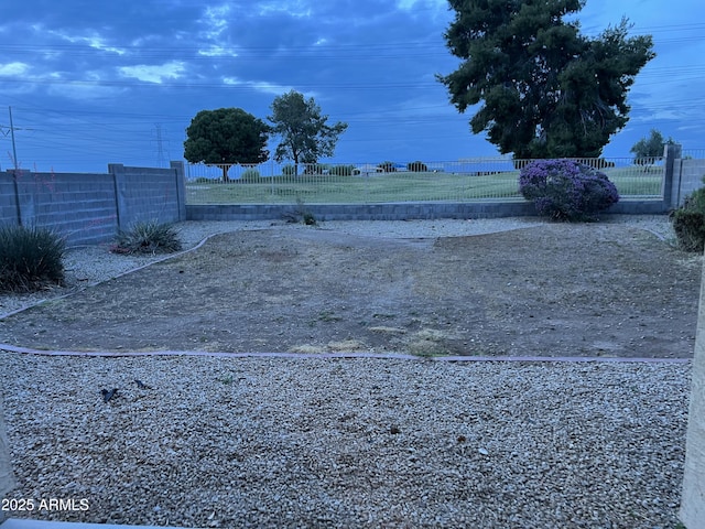 view of fenced yard