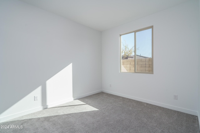 unfurnished room with carpet floors