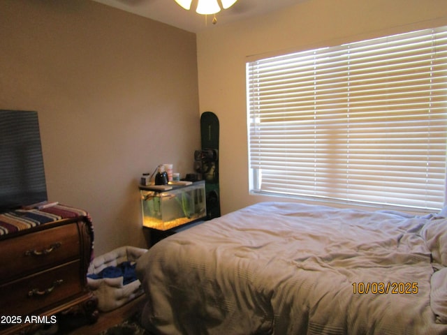 bedroom featuring multiple windows