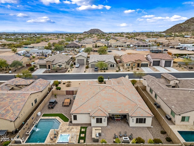 1319 N Chatsworth St, Mesa, AZ 85207 - aerial view featuring a residential view and a mountain view