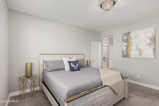 carpeted bedroom with baseboards