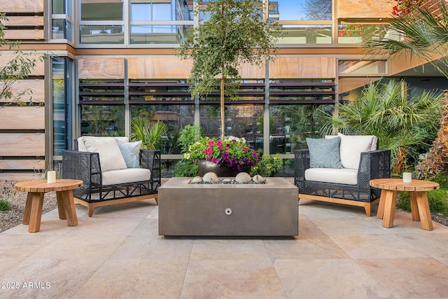 view of patio / terrace with an outdoor hangout area