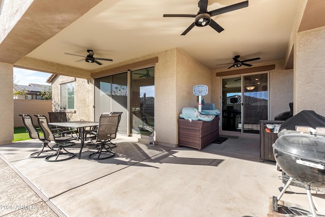 19889 W Montecito Ave, Litchfield Park, AZ 85340 - view of patio / terrace featuring a ceiling fan and outdoor dining space
