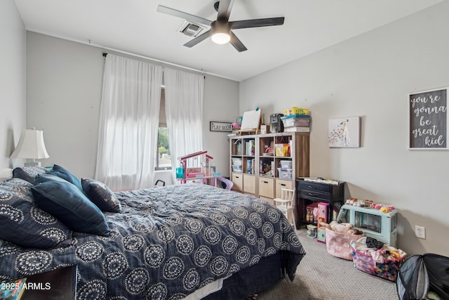 21131 E Excelsior Ave, Queen Creek, AZ 85142 - carpeted bedroom featuring a ceiling fan