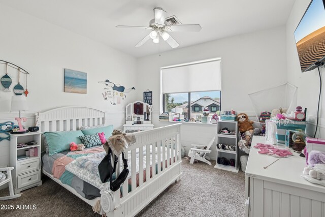 21131 E Excelsior Ave, Queen Creek, AZ 85142 - bedroom with carpet flooring and a ceiling fan