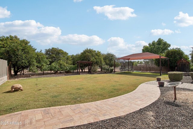 21131 E Excelsior Ave, Queen Creek, AZ 85142 - view of yard featuring a pergola