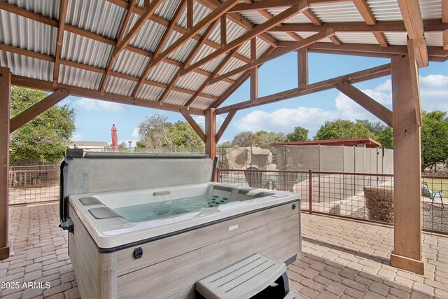 21131 E Excelsior Ave, Queen Creek, AZ 85142 - view of patio featuring a hot tub