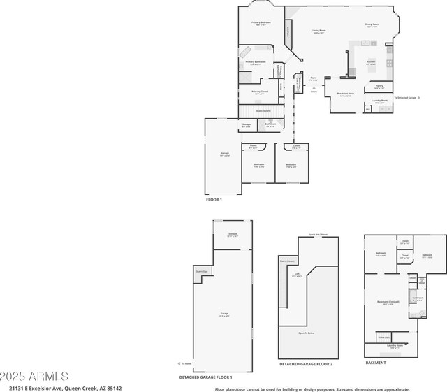 21131 E Excelsior Ave, Queen Creek, AZ 85142 - property floor plan