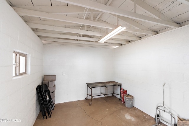 841 W Spray St, Superior, AZ 85173 - below grade area with concrete block wall