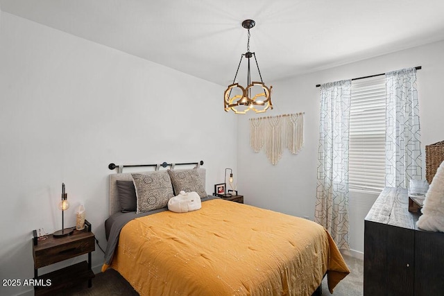 435 E Shellie Ct, Casa Grande, AZ 85122 - bedroom featuring a chandelier and carpet floors