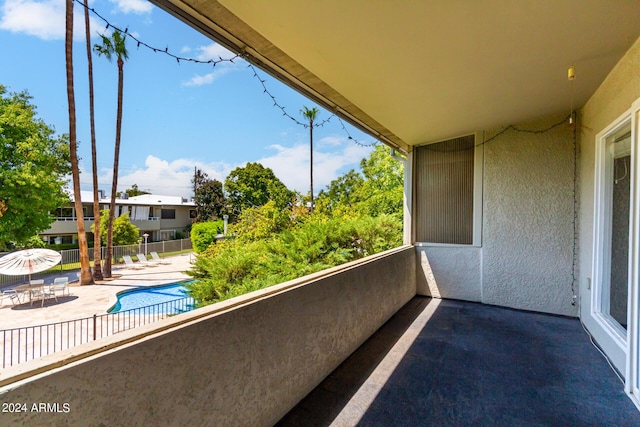 view of balcony