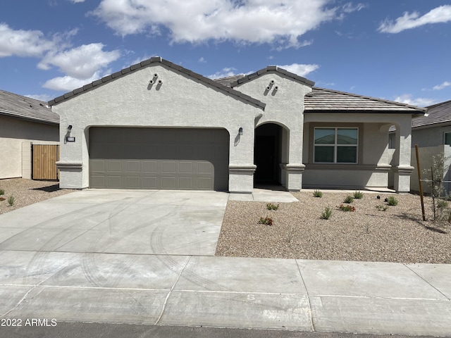 view of front of house featuring a garage