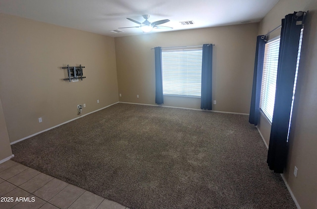 14841 W Desert Hills Dr, Surprise, AZ 85379 - carpeted empty room featuring ceiling fan and baseboards