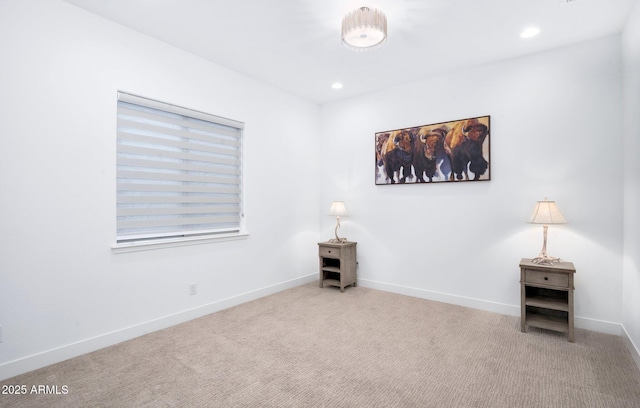 view of carpeted empty room