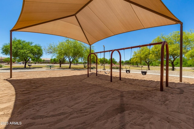 view of communal playground