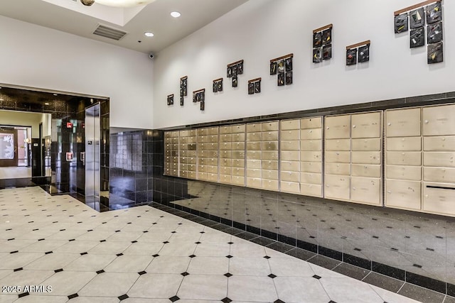 community lobby with visible vents