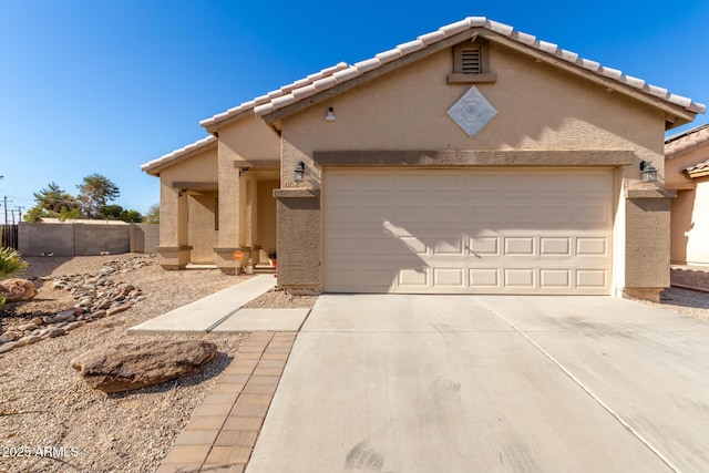 view of front of home featuring a garage